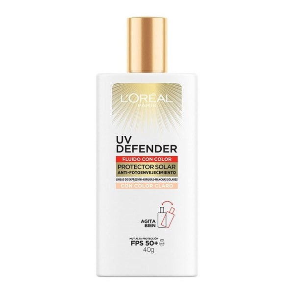 Protector Solar UV Defender Fluido Tono Claro FPS50+ Loreal París