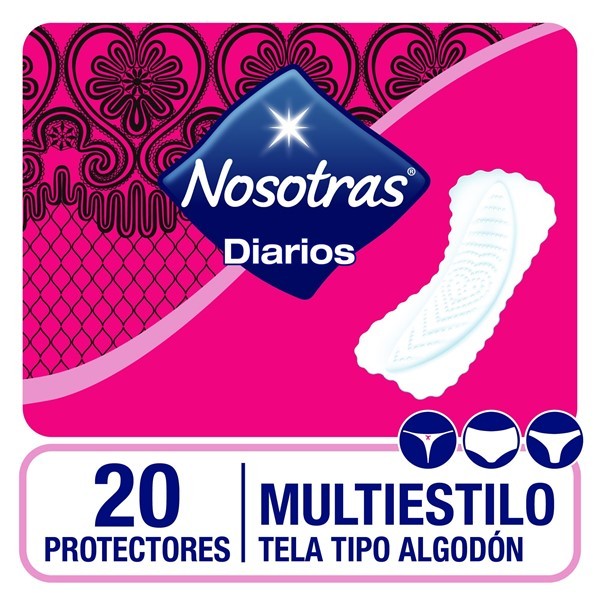 Nosotras Protectores Diarios Multiestilo x 20 Unidades Unico alt