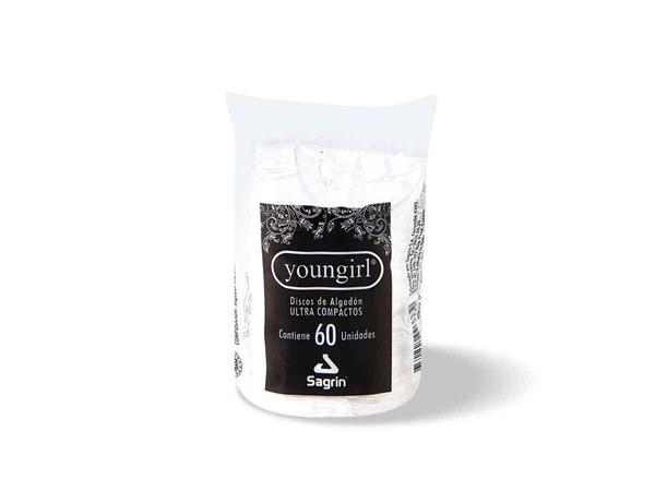 Youngirl Discos Algodon | 60 unidades 