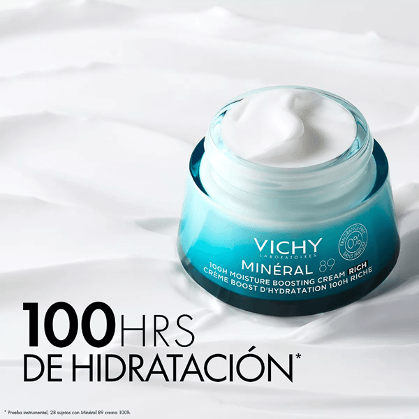 Vichy Minéral 89 Crema Reparadora Hidratante 100 H Rica Pieles Secas 50ml alt