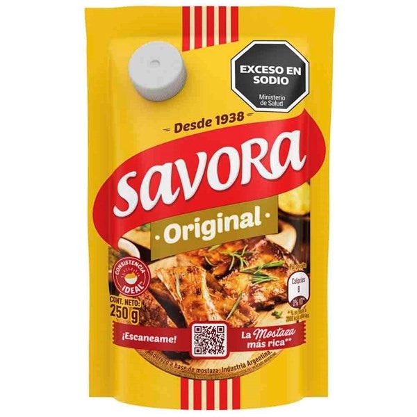 Mostaza Savora Original 250 xgr alt