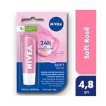 Protector Labial Humectante Nivea Soft Rosé Para Todo Tipo de Piel 4.8 G. #1