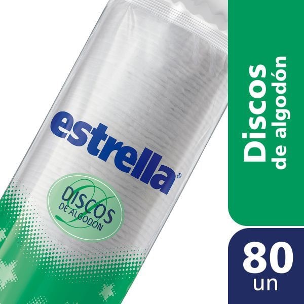 Estrella Discos de Algodón (80 Un)