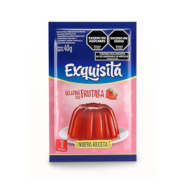 Gelatina Exquisita Frutilla 40 Xg