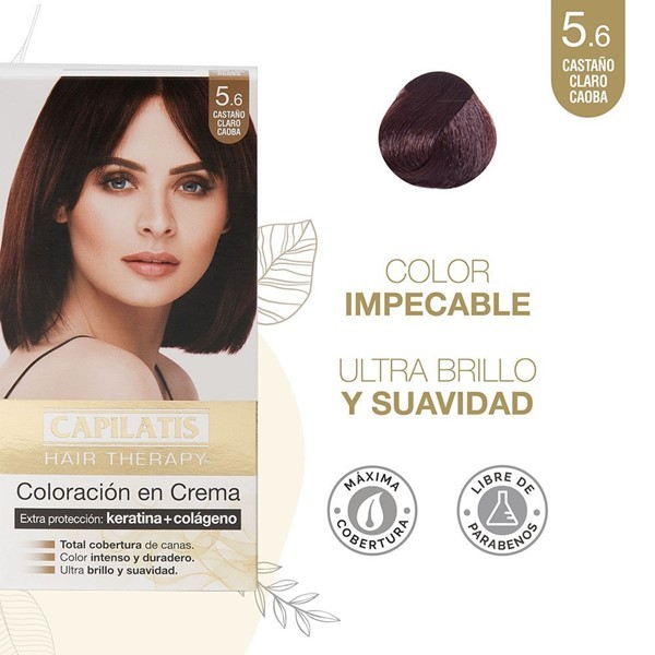 Capilatis Kit Coloración en Crema Castaño Claro Caoba N°5.6 alt