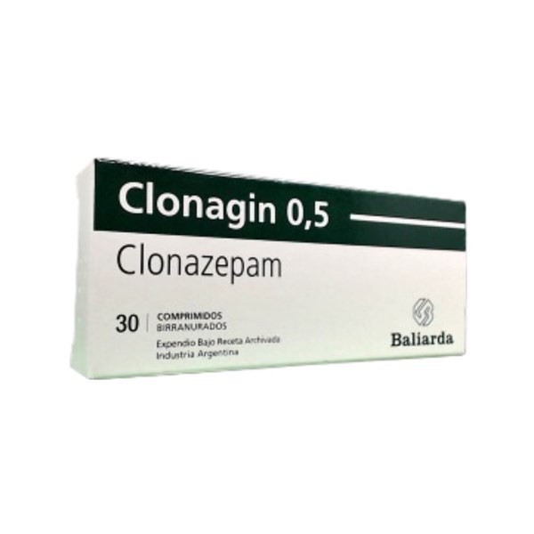 Baliarda Clonagin 0.5 Clonazepam 0.5 Mg x 30 Comp #1