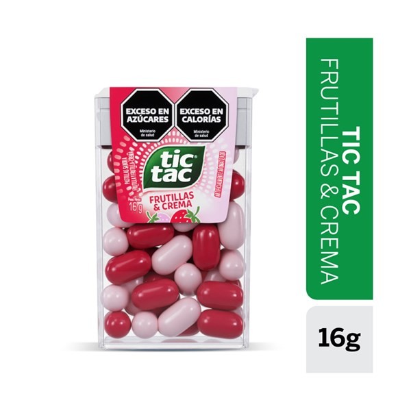 Pastillas Tic Tac Sabor Frutilla Y Crema 16 grs #1