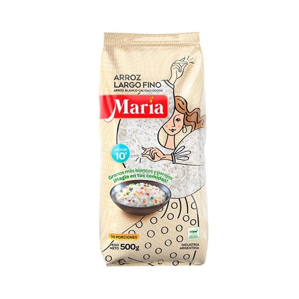 Arroz Maria Largo Fino X500g #1