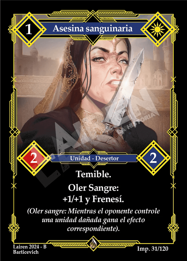 031 Asesina Sanguinaria - Coste 1