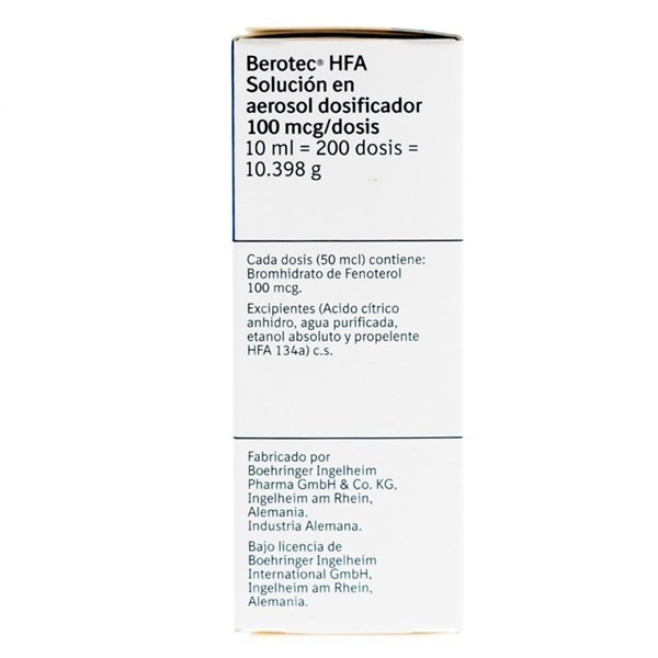 Berodual Aerosol Hfa 200 dosis | 10ml | Berodual HFA