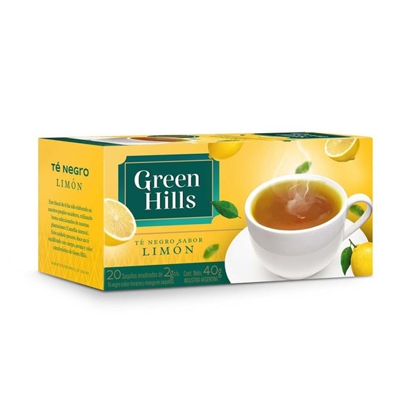 Té Green Hills Limon X 20 Saquitos