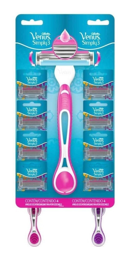 Gillette Máquinas de Afeitar Venus 3 simply x 8 Unidades #1