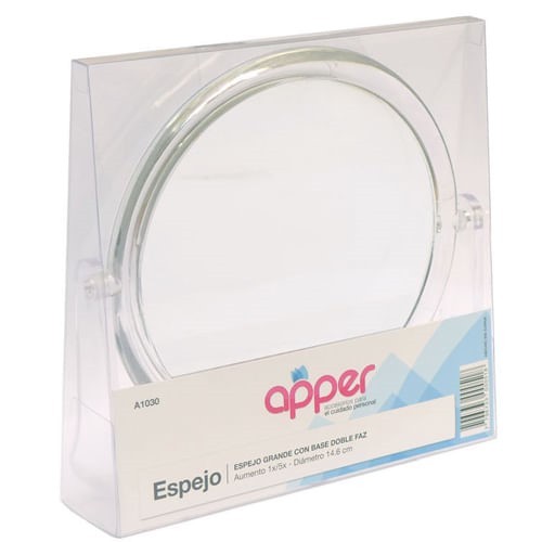 Apper Espejo Grande Con Base Doble Faz alt