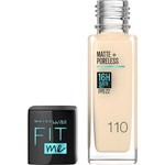 Base Fluida Maybelline Fit Me Matte 110 porcelain #1