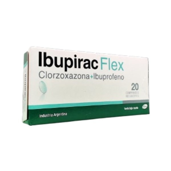 Pfizer Ibupirac Flex 400 Mg Clorzoxazona + Ibuprofeno x 20 Comp Recubiertos #1
