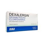 Teva Dexalergin Dexametasona + Clorfeniramina x 40 Comp Recubiertos #1
