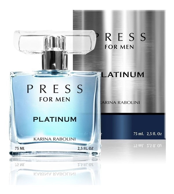 Karina Rabolini Fragancia Press Platinum Edt For Men 75 ml #1