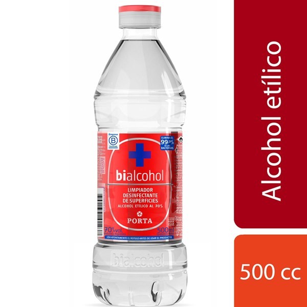 Alcohol Etílico 70 Desinfec Bialcohol Pet 500 Cc. #1
