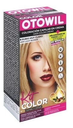 Otowil Kit Coloracion Crema + Oxidante + Puntitas Fashion 7 Rubio #1