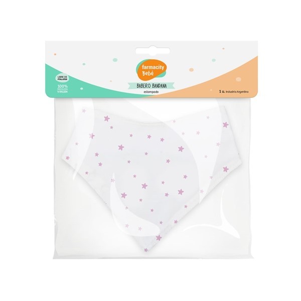 Babero Bandana Farmacity Bebé Rosa alt