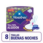 Toalla Higienica Nosotras Buenas Noches Tela X 8 U #2