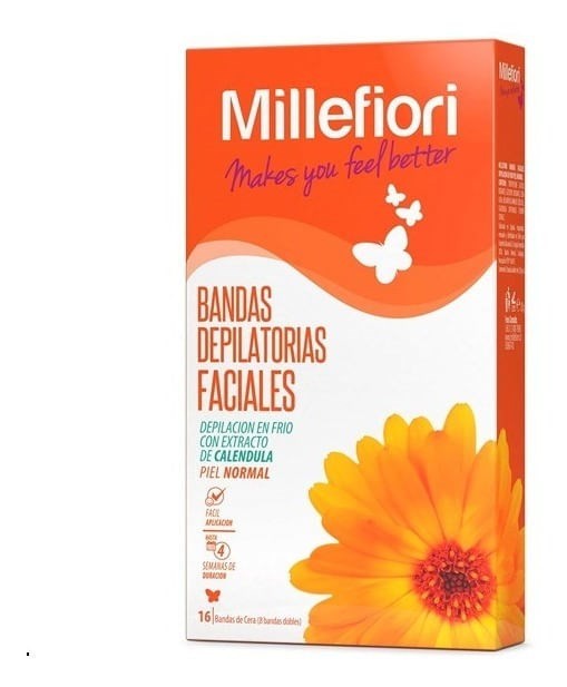 Millefiori Banda Depilatoria Facial Piel Normal 16 Unidades alt
