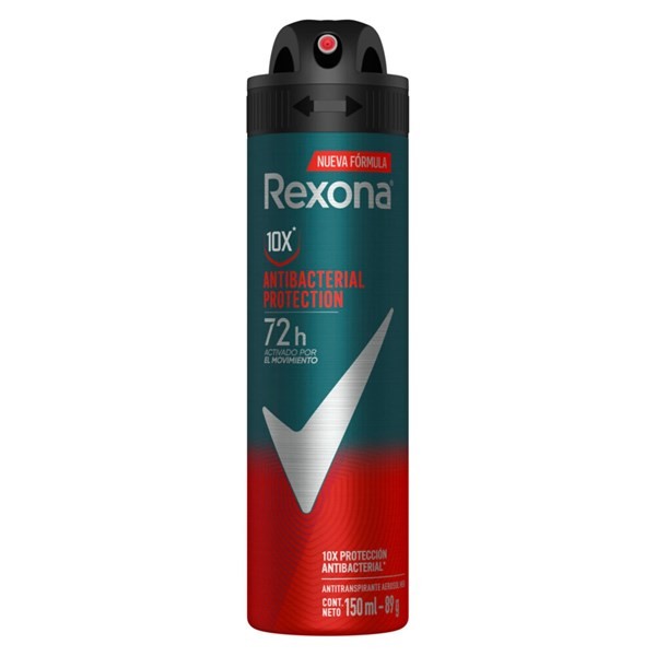 Antitranspirante En Aerosol Rexona Antibacterial Men X150 Cc. alt