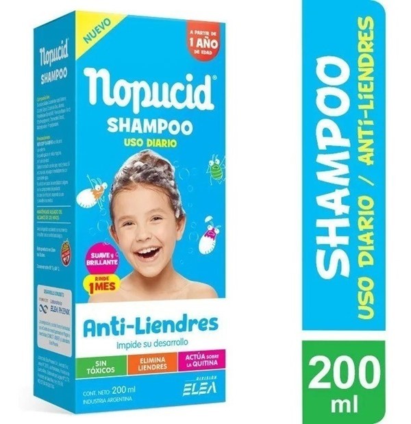 Nopucid Shampoo Uso Diario Pediculicida 200 ml #1