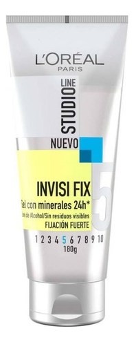 Gel Para Peinar Loréal Paris Studio Line Invisi Fix 5 Fijación Fuerte 180 g #1