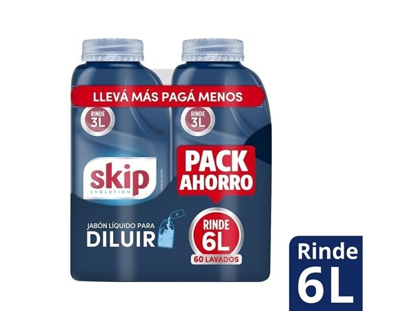 Jabón Líquido SKIP para Diluir 500 ml Pack Ahorro | 2 unidades #1