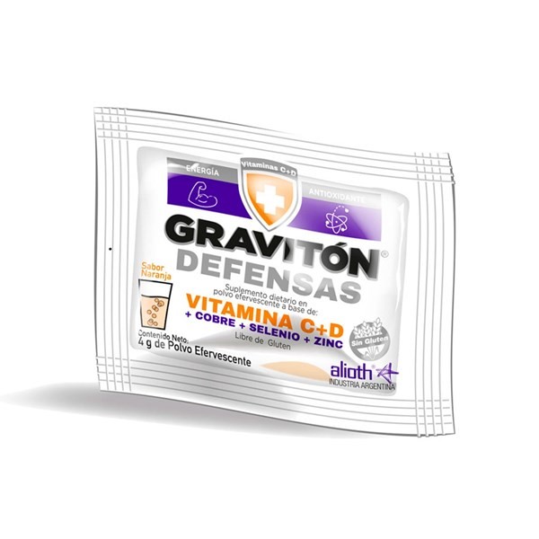 Graviton Suplemento Dietario en Polvo Vit C+D + Cobre + Selenio Y Zinc (10 Sobres) alt