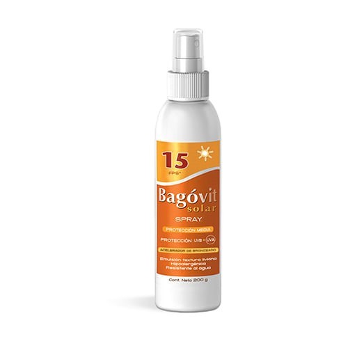 Bagovit Acelerador de Bronceado Fps 15 Spray 200 ml