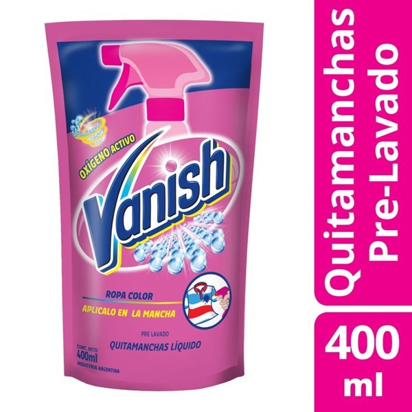 Quitamanchas Vanish Prelavado Rosa 400 ml. #1