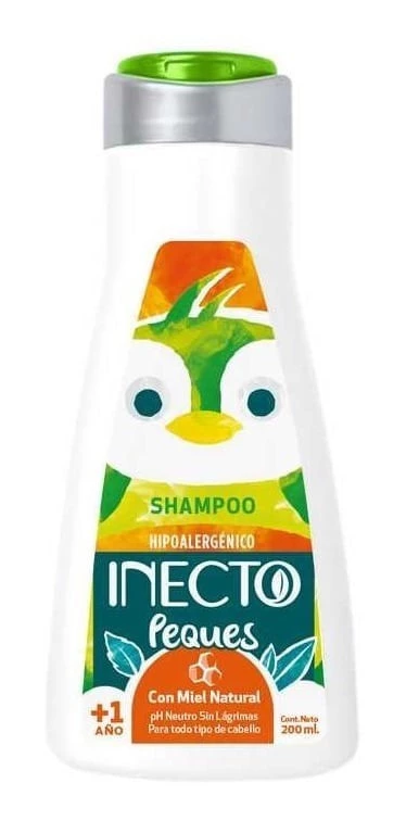 Inecto Shampoo Peques Con Miel Natural +1 Año 200 ml