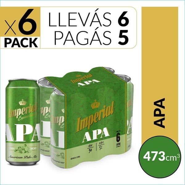 Cerveza Imperial Apa 473 cc Six Pack #1