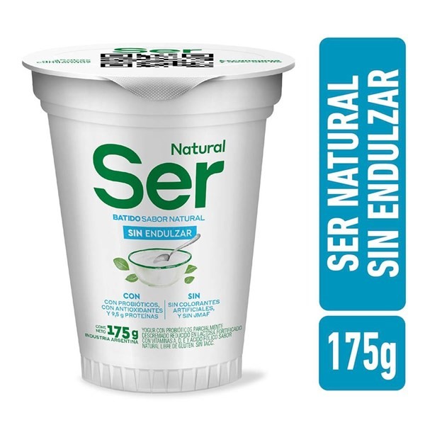 Yogur Ser Natural Sin Endulzar 175 g #1