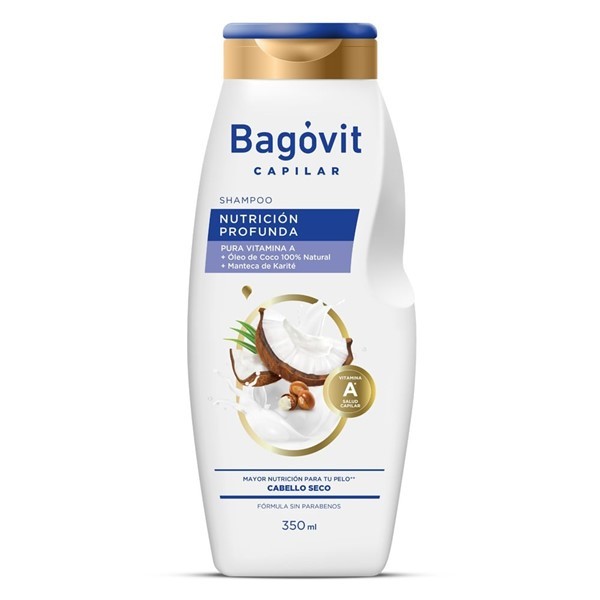 Bagovit Capilar Shampoo Nutrición Profunda  350 ml