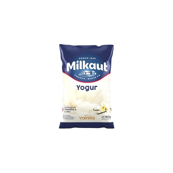 Yogur Milkaut Vainilla Sachet 900 g #1