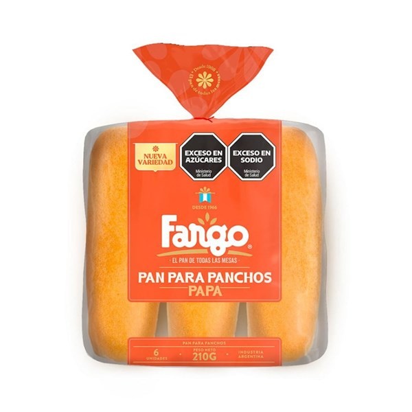 Pan para Panchos Sabor Papa 210 Grs x 6 un Fargo alt
