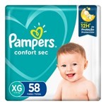 Pañales Pampers Confort Sec Max  xg 58 U #1
