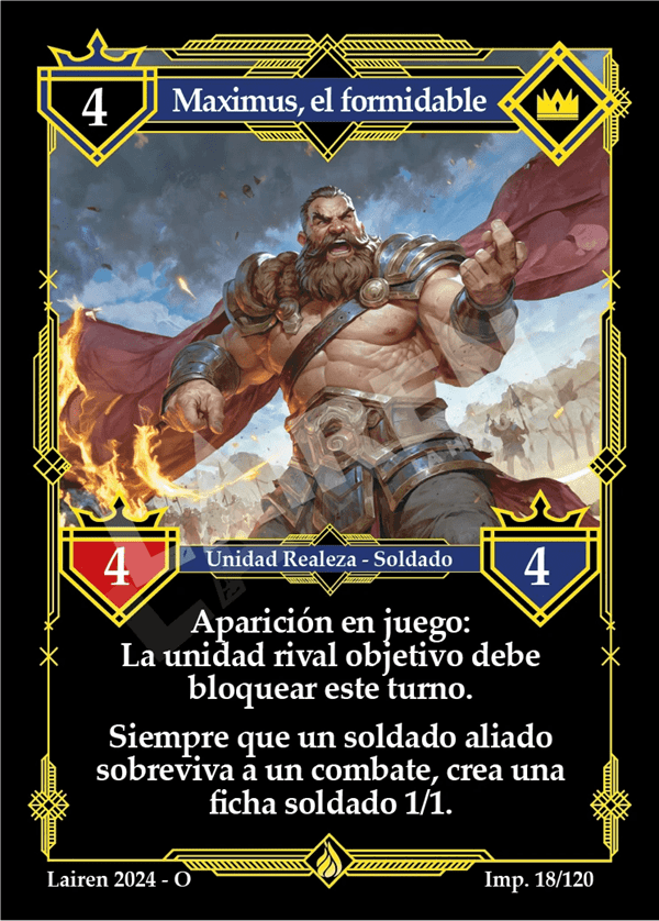 018 Maximus, El Formidable - Coste 4