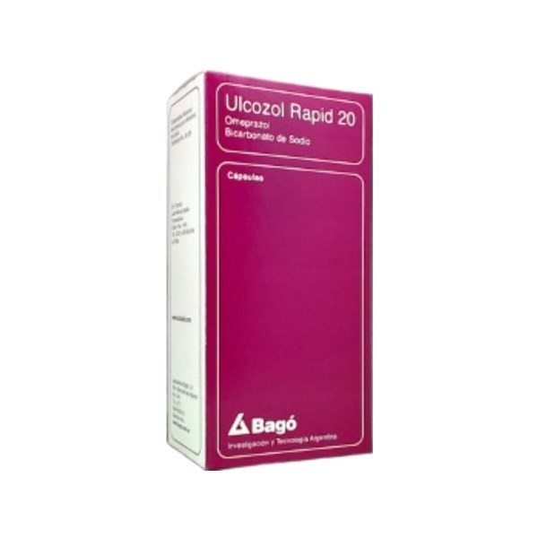 Bagó Ulcozol Rapid 20 Omeprazol + Sodio,Bicarbonato 20 Mg x 28 Cáps #1