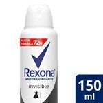 Desodorante Antitranspirante Rexona Invisible En Aerosol 150 Ml #1