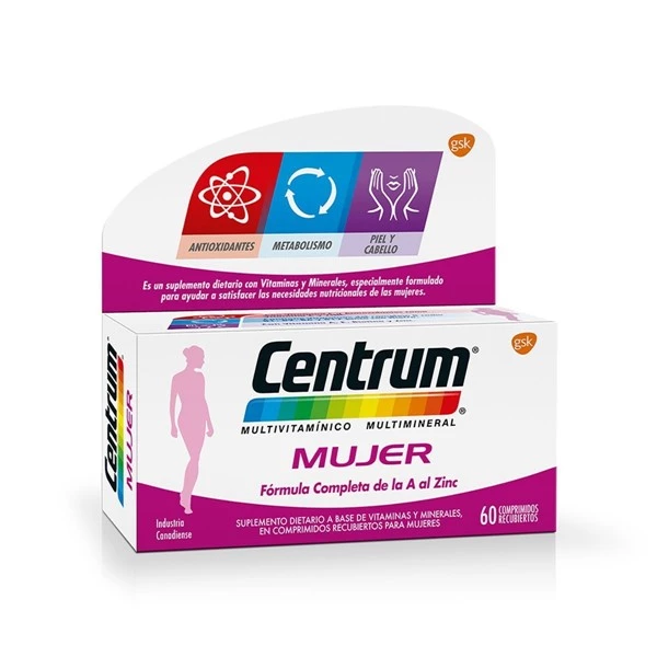 Centrum Suplemento Dietario Mujer Multivitamínico 60 cmp alt