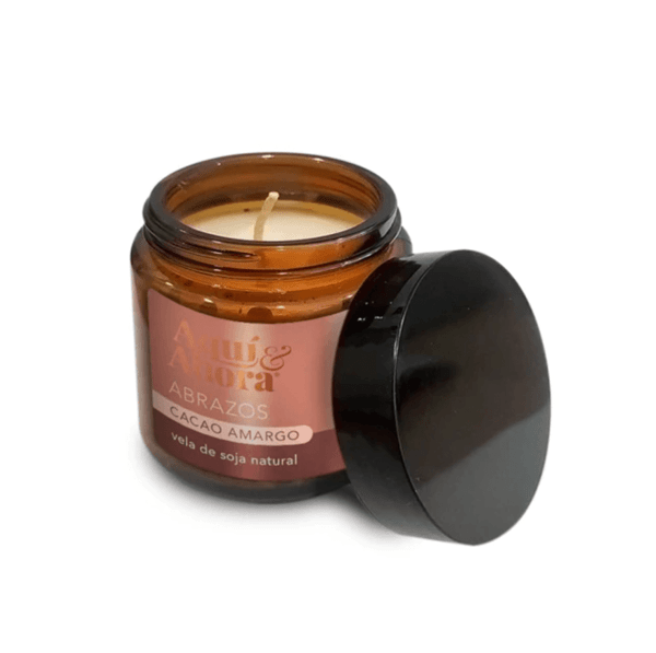 Aquí & Ahora Vela de Soja Abrazos Cacao Amargo