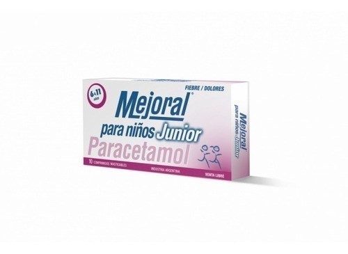 Mejoral Para Niños Junior 160 Mg Comprimido Masticable X 20 #1