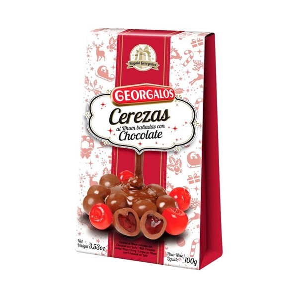 Cerezas Al Rhum C/chocolate Georgalos X 100 Grs #1