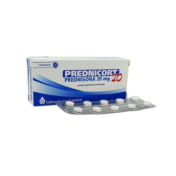 Prednicort 20 Mg | 20 Comprimidos | prednisona 