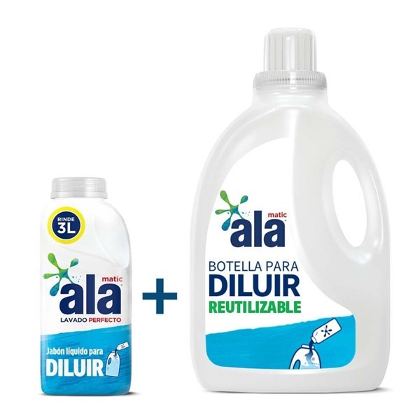 Jabón Líquido Ala Para Diluir 500 Ml  Botella 3l Reutilizable alt