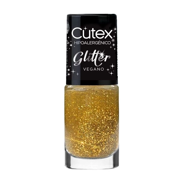 Cutex Esmalte Hipoalergenico Vegano Glitter